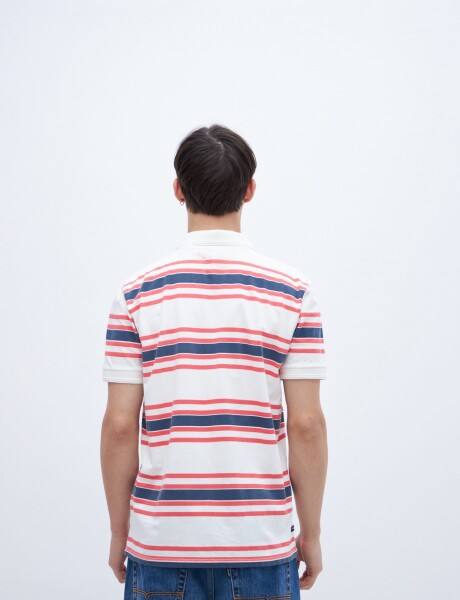 Remera polo Casper Off white