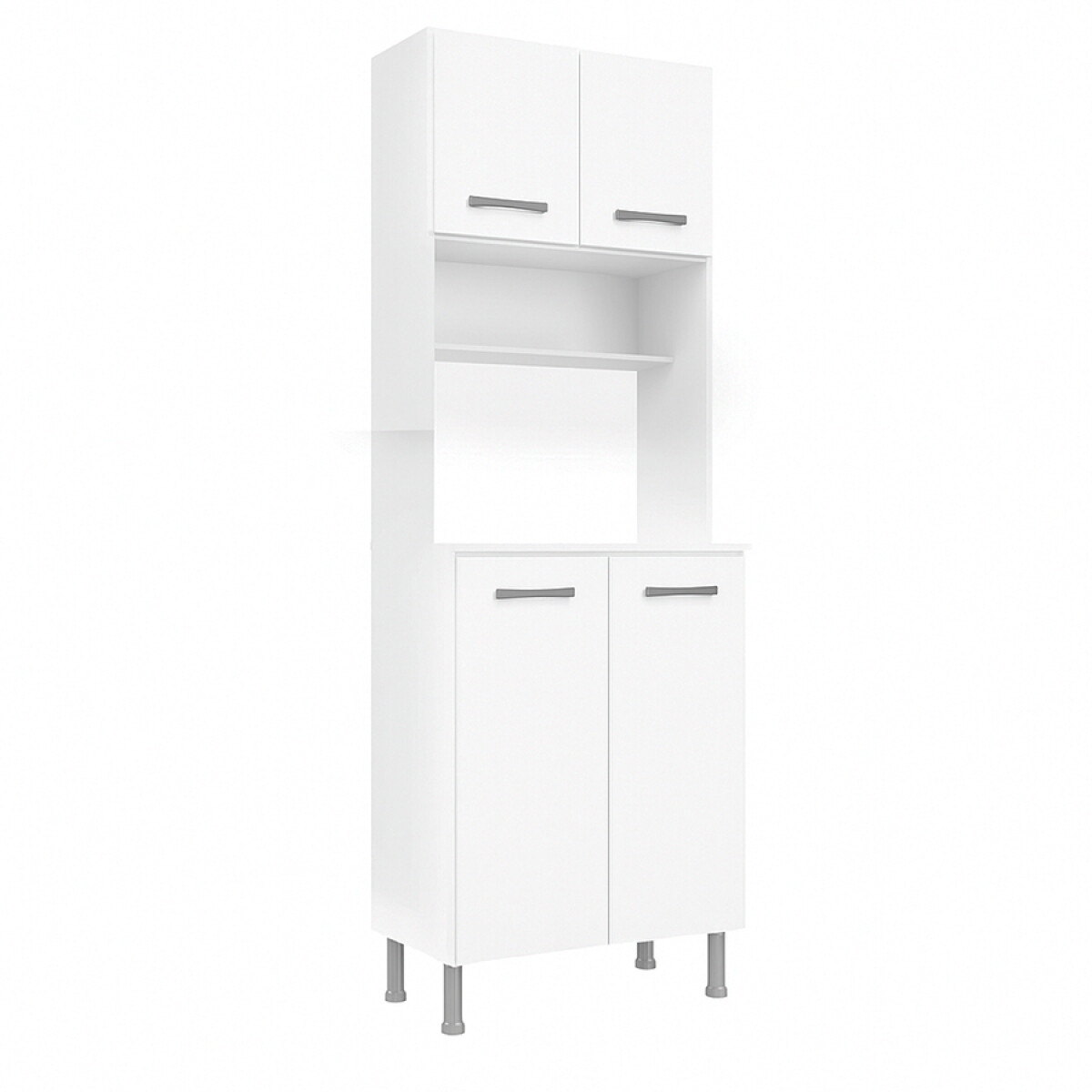 Aparador Kenia Blanco 4 Puertas 1 Estante gfx0004 - BLANCO 