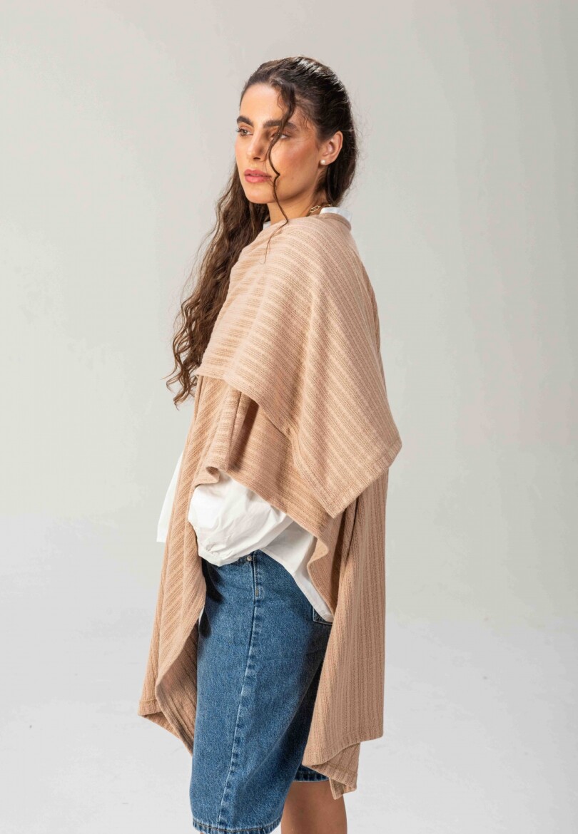 Ruana Abazo Beige
