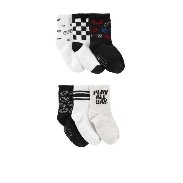 Set Medias Carters x6 Toddler Play All Day Set Medias Carters x6 Toddler Play All Day
