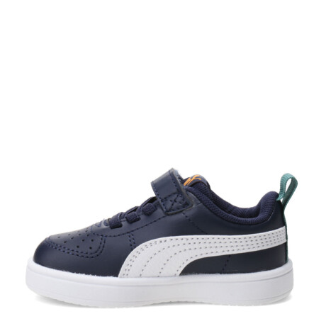 Championes de Niños Puma Rickie Infantil C/Velcro Azul - Blanco