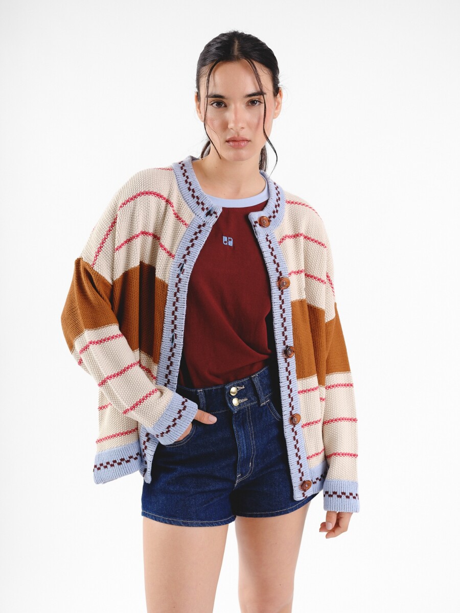 Cardigan Glory SS27 - Crudo 