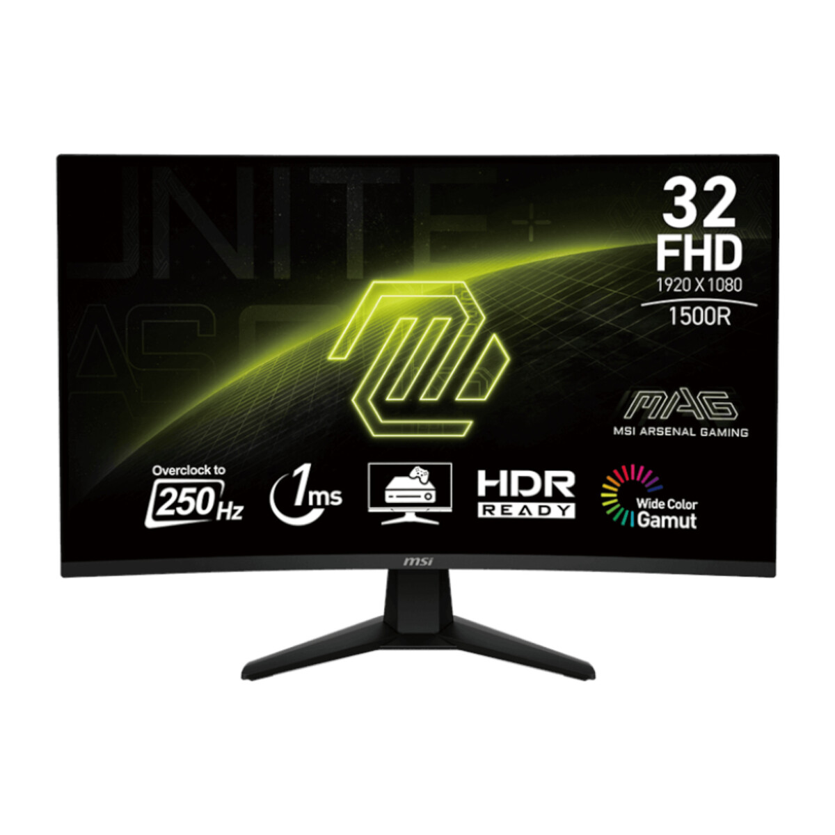 Monitor Curvo Gaming Msi MAG32C6X 31,5'' Va Fhd 250HZ 1MS 