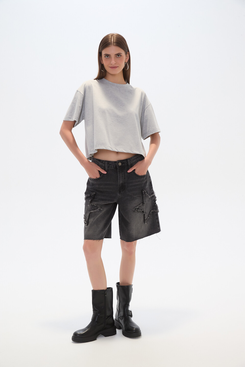 Bermuda Janet Gris Oscuro