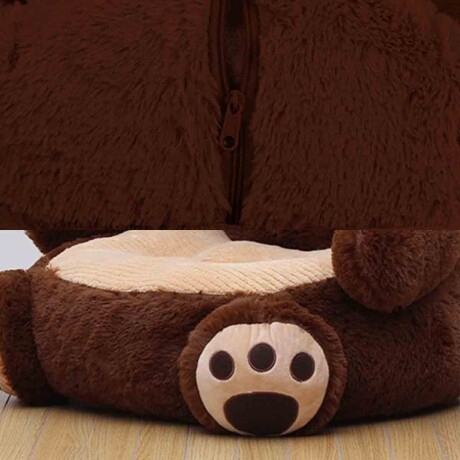 Sillón Puff Peluche Asiento Niños Animales Infantil Oso Marron