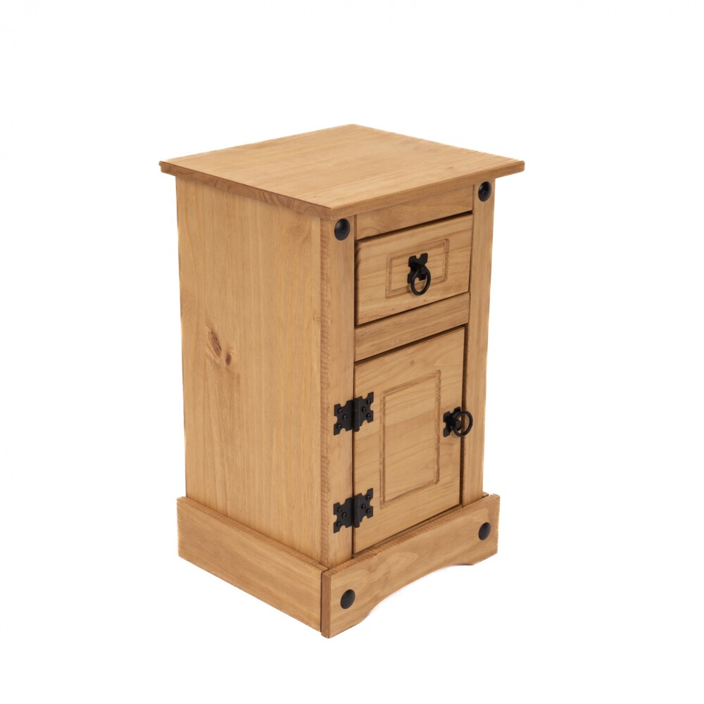 Mesa de luz 1 Cajon 1 puerta - Linea Mexicana - Ecommerce Natural