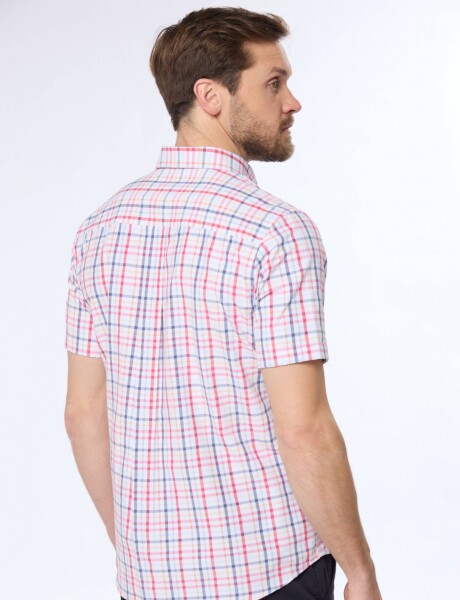 CAMISA SPORT A CUADROS Rojo