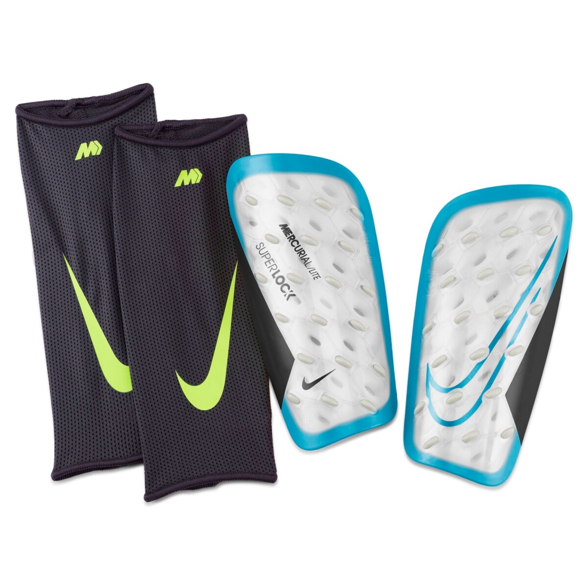 Espinilleras Nike Mercurial Lite Superlock Unisex - Azul 
