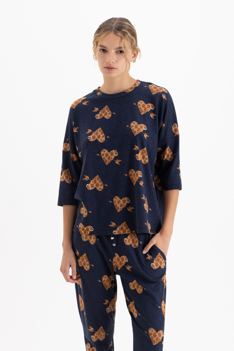 REMERA HONEY Azul Marino