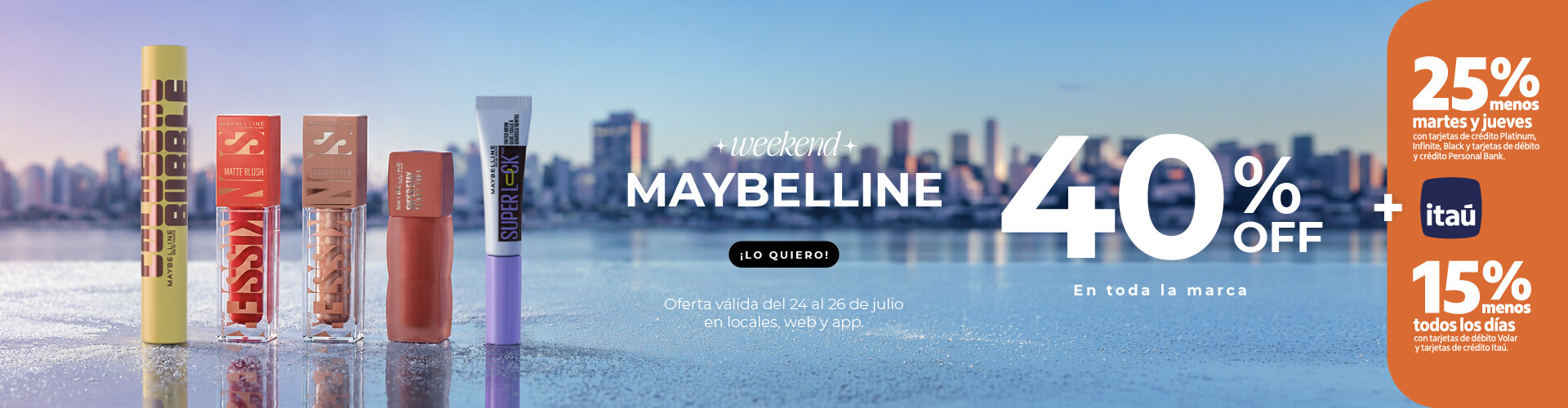 WEEKEND OF MAYBELLINE 40%OFF