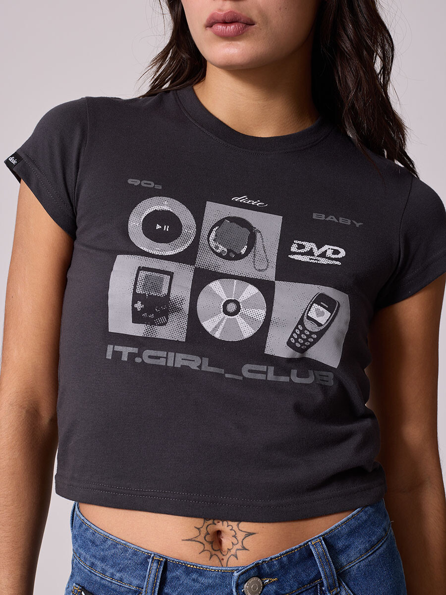 T-SHIRT CATINA DIXIE - Gris Oscuro 