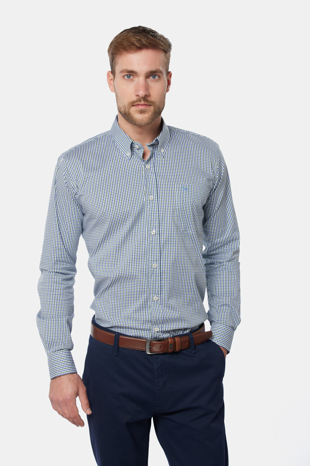 CAMISA SPORT A CUADROS Verde
