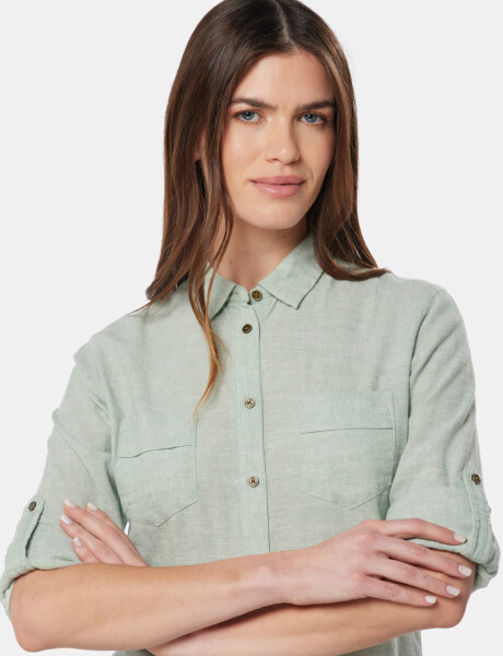 CAMISA DE LINO Verde