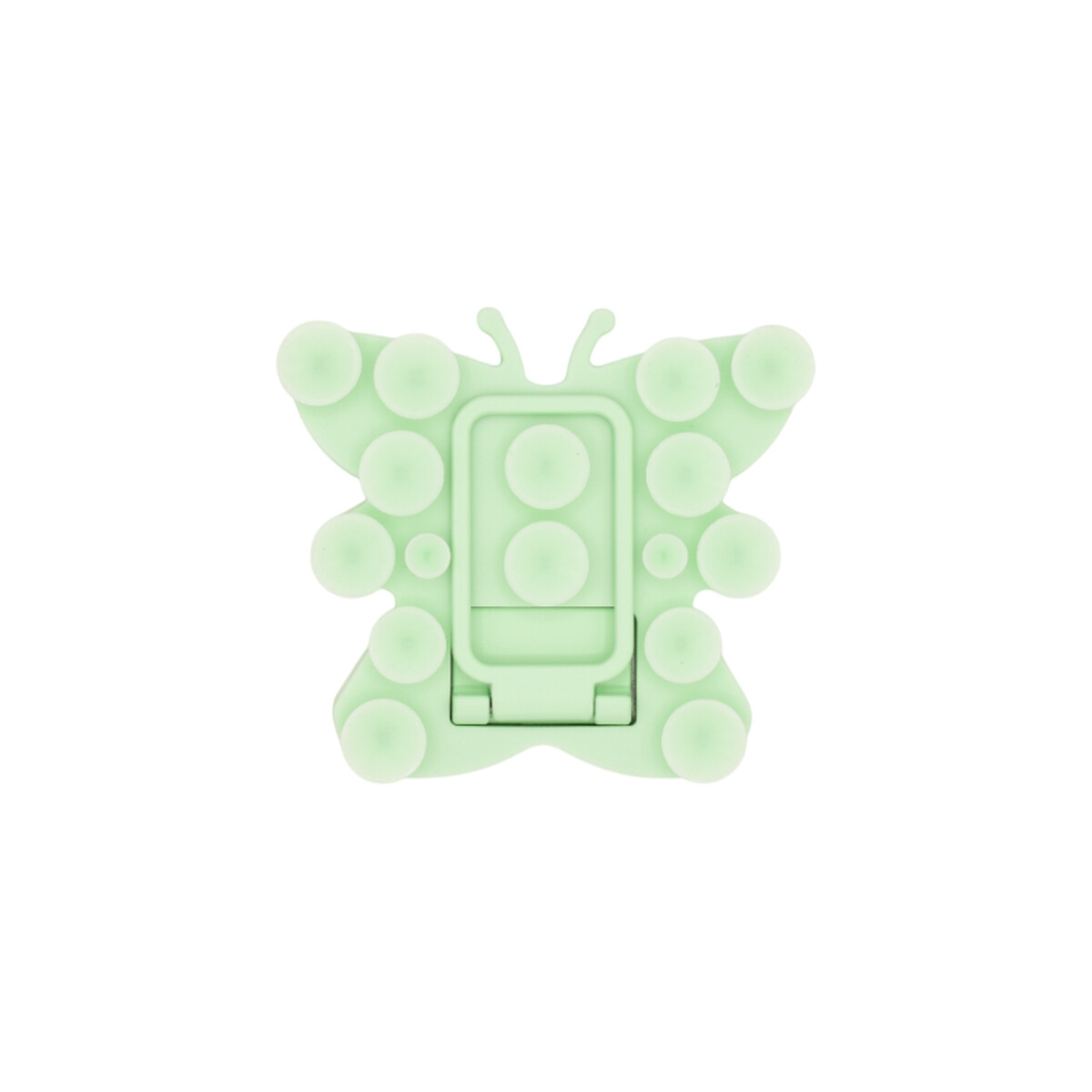Ventosa adhesiva con soporte diseño mariposa color turquesa 