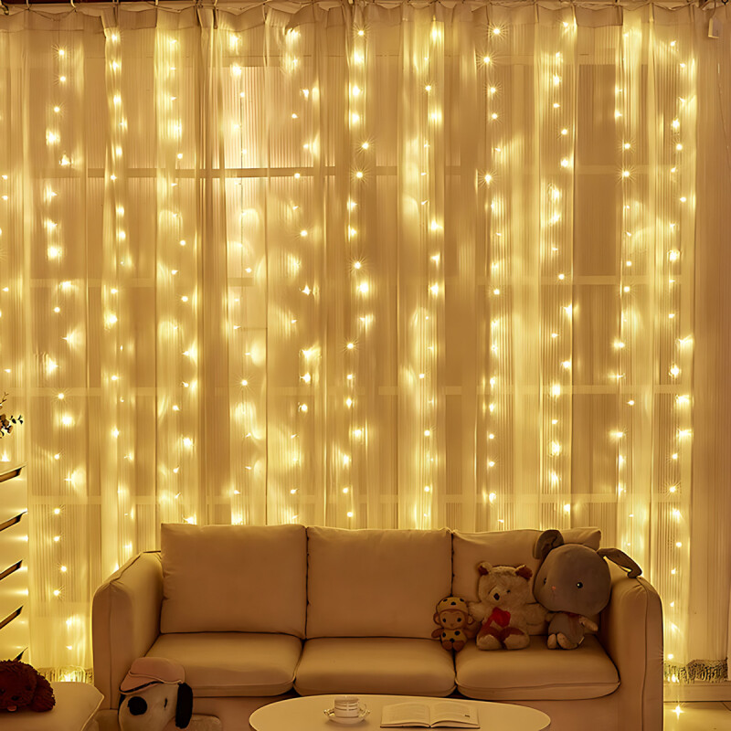 Cortina Led 200 Luces 2x2 Metros 220v Navidad Bodas Cortina Led 200 Luces 2x2 Metros 220v Navidad Bodas