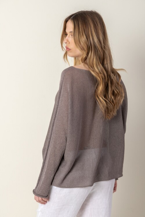 Sweater lurex Gris