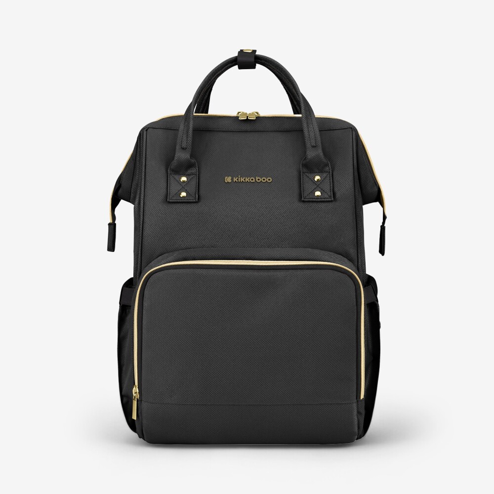Mochila maternal KIKKABOO SIENNA negro dorado