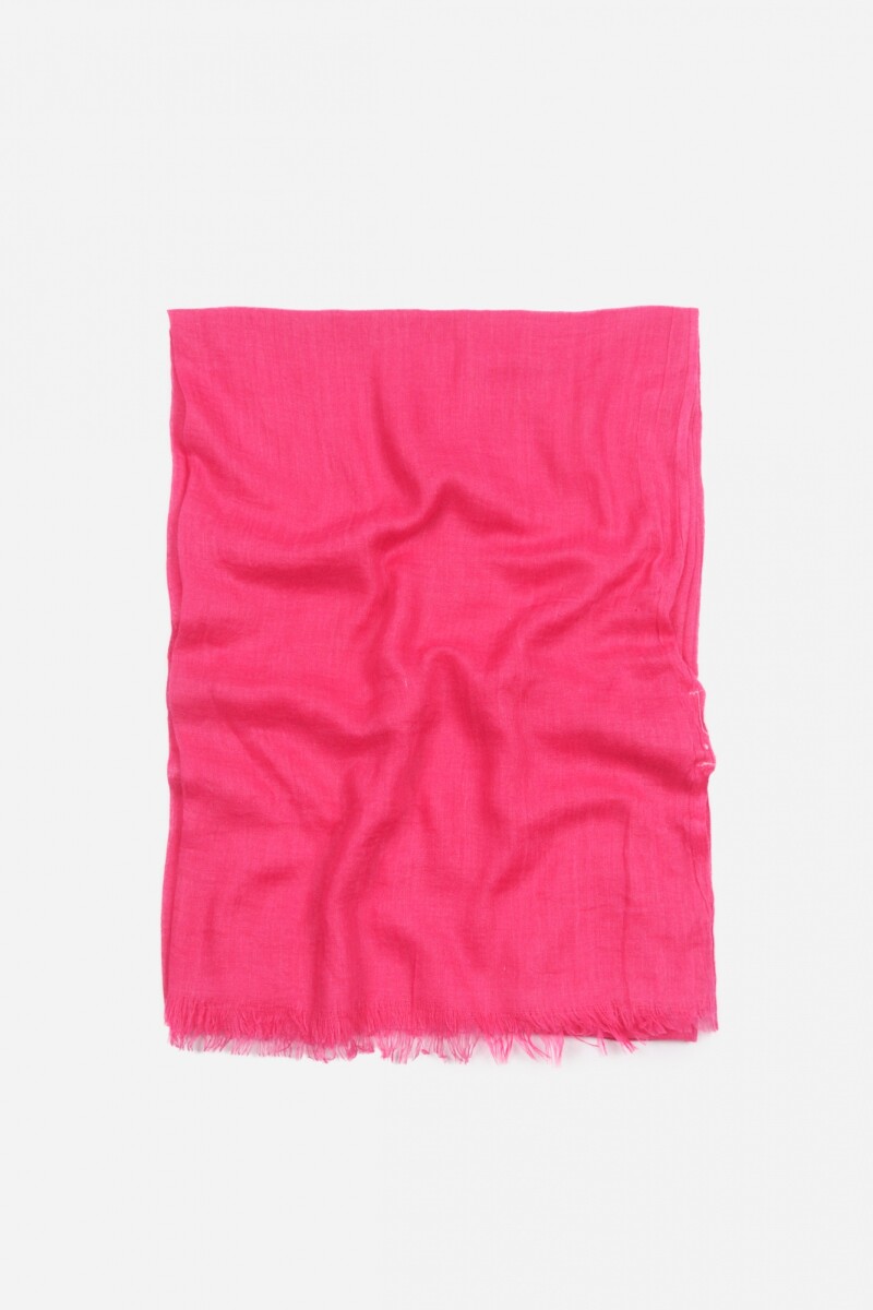 Pashmina lisa desflecada fucsia