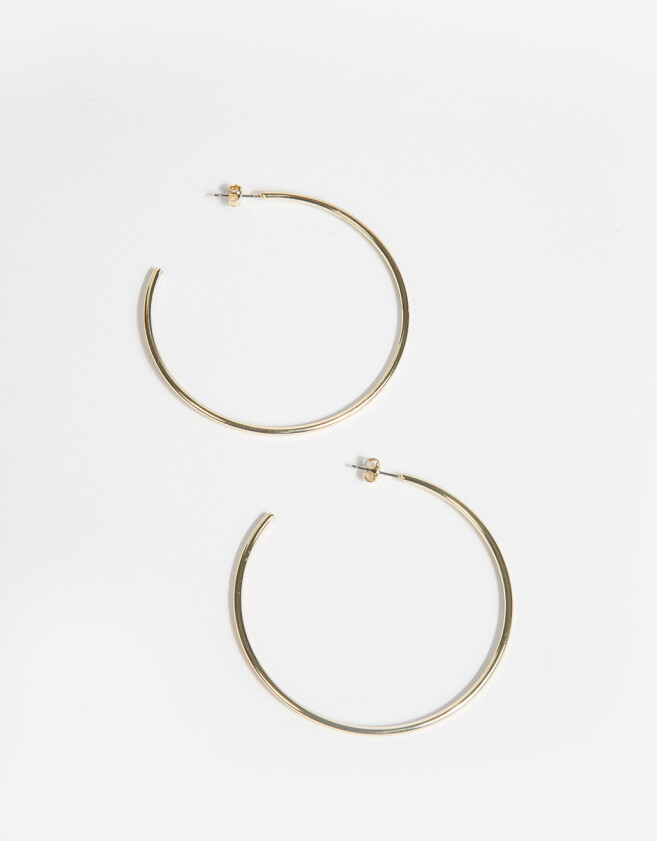 Aros Argollas Metal Argollas De Metal - Dorado