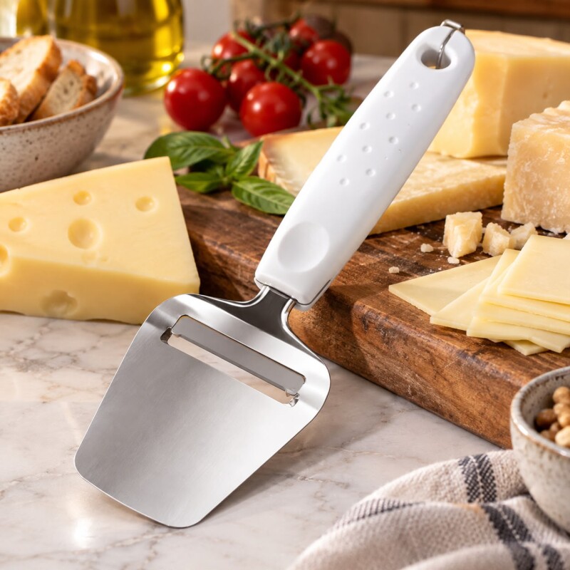 Cortador de Queso Acero Inoxidable Mango de Polipropileno Tramontina Cortador de Queso Acero Inoxidable Mango de Polipropileno Tramontina
