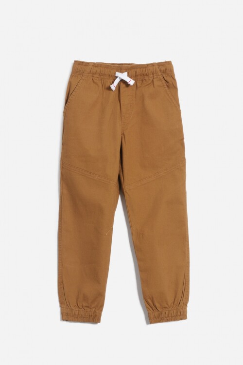 Jogger gabardina MARRON