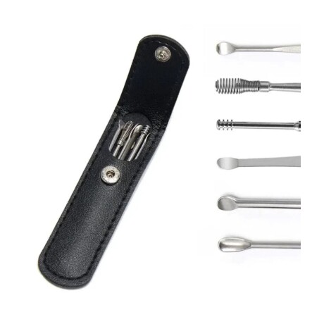 SET DE 6 PIEZAS LIMPIEZA DE CERA PARA OÍDOS\n 11.5*3CM 001
