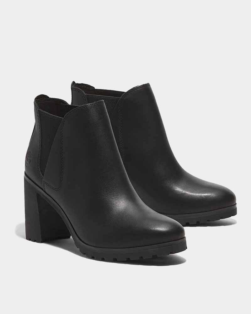 Botas Chelsea Allington Mid Mujer Black Full Grain