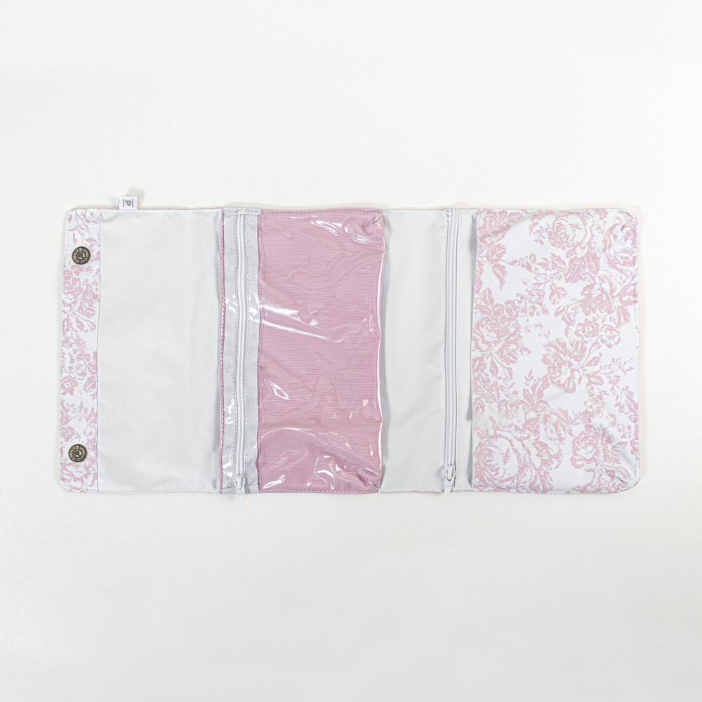 Necessaire Bebé Flores Rosa