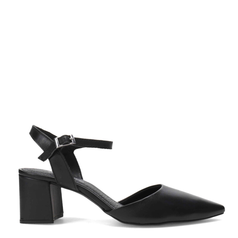 Zapato de Mujer Bottero abierto con tobillera Negro