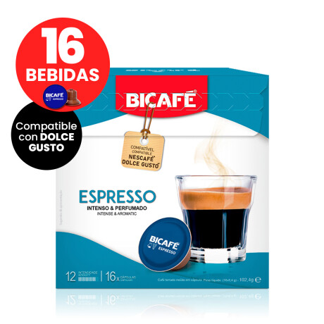 Cápsulas de Café Bicafé Espresso Intenso 16 Unidades 001