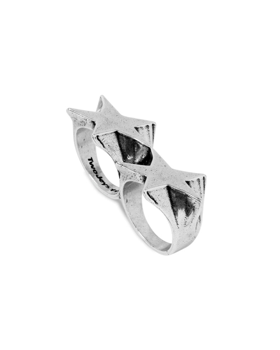 TwoJeys Anillo Superstar Knuckle Plata 