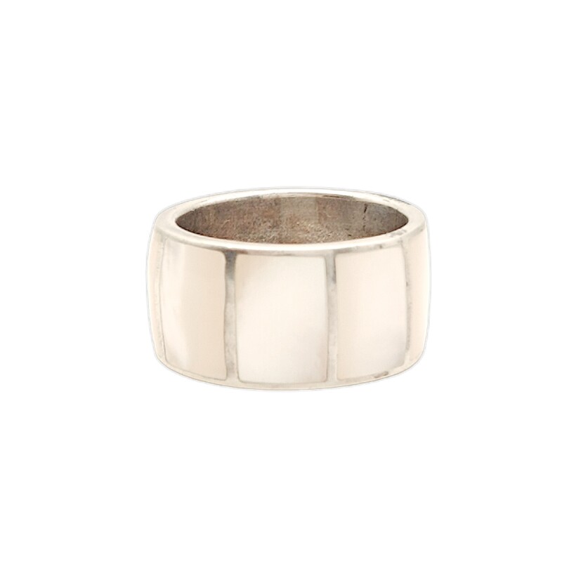 Anillo Bombé-Plata 925-Piedra Nacar-AN3395 conpiedra