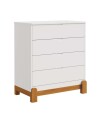 Comoda 4 Cajones Infantil Lotus Blanco