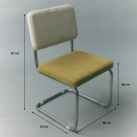 Silla Cesca Verde y beige