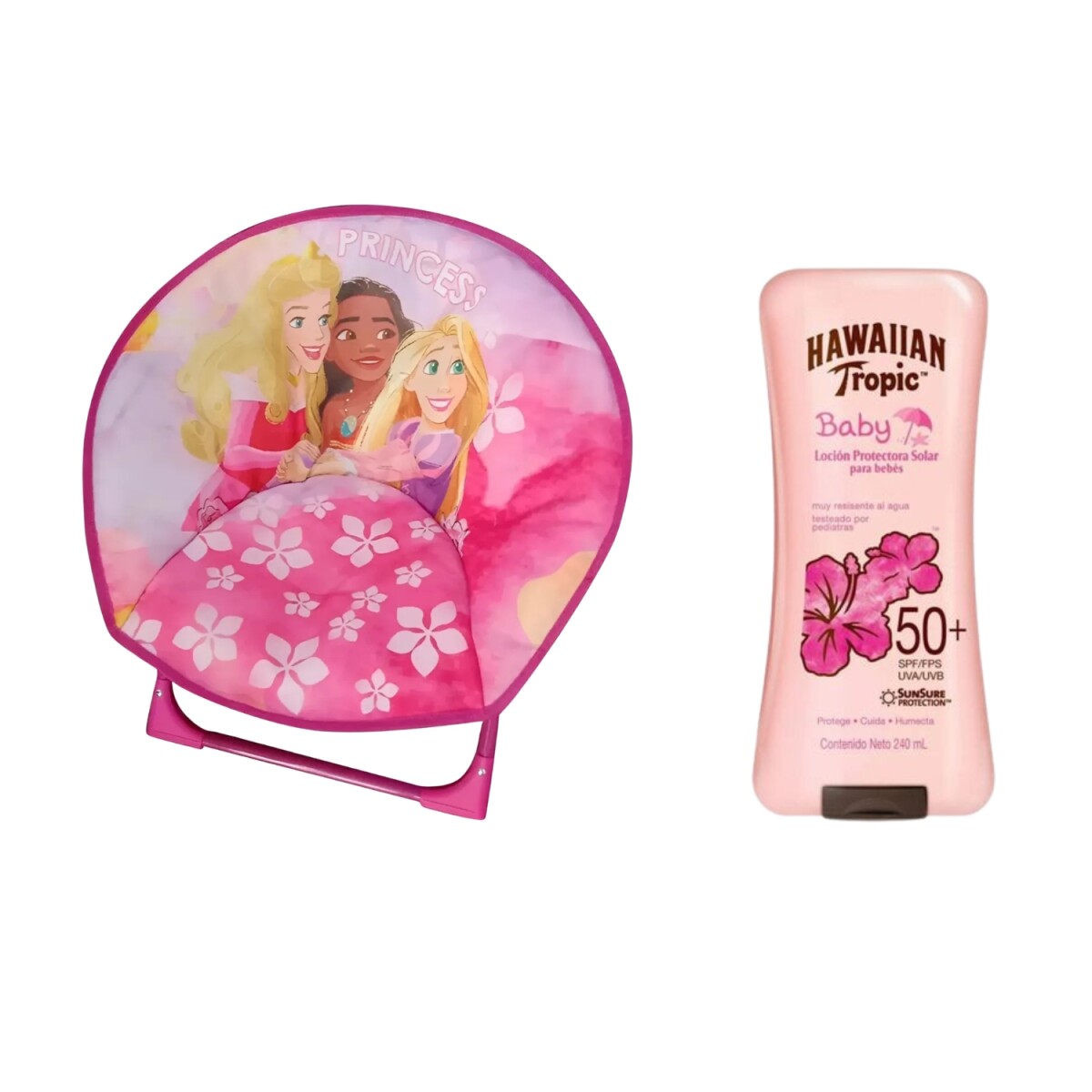 Combo Playa Sillita Playera Plegable + Protector Solar Bebé 