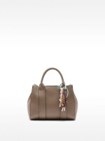 Bolso Tote Con Colgante S taupe