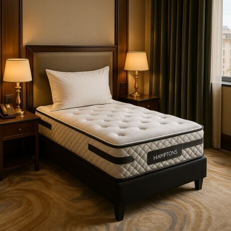 Sommier 1 Plaza Hamptons Platinum 80X185 Negro