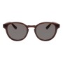 Lentes de sol De Policarbonato Redondo Flap Marrón/Beis
