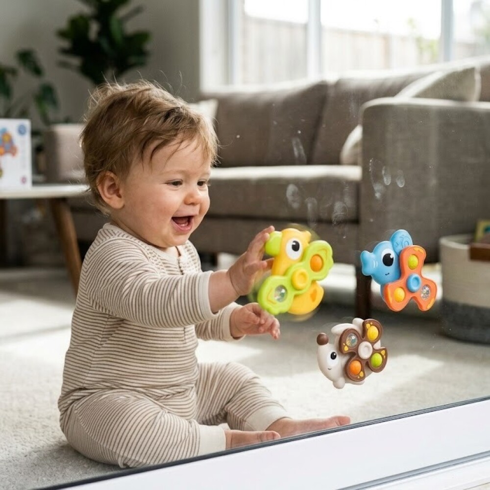 Set 3 Spinner Giratorios Con Ventosas HUANGER Set 3 Spinner Giratorios Con Ventosas HUANGER