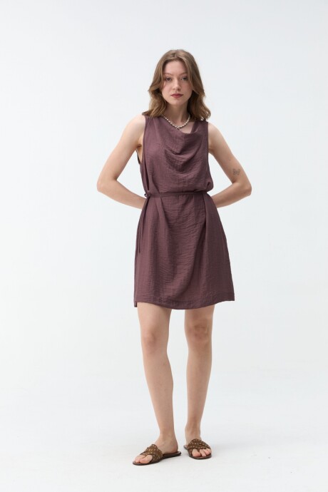 VESTIDO AMALIS Bordó
