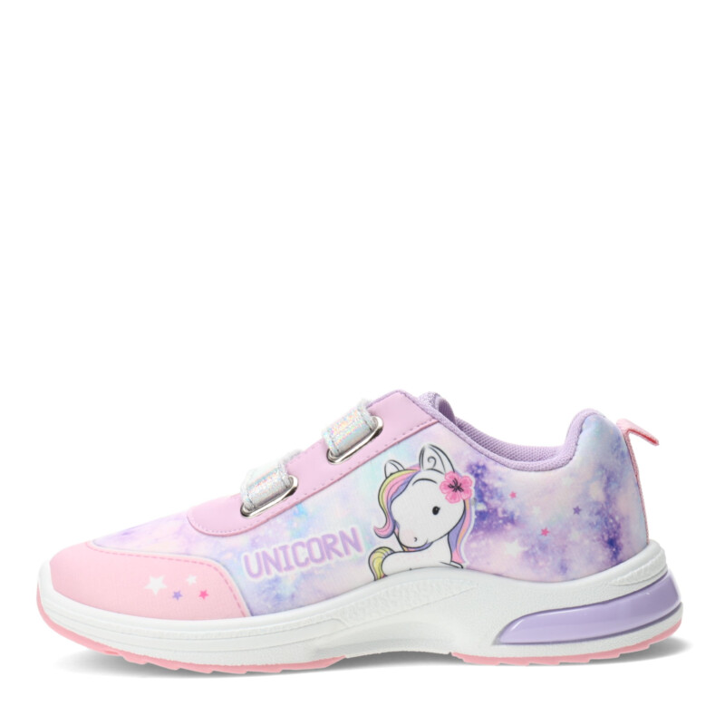 Championes Infantiles Footy Unicornio c/Luces Rosa - Lila