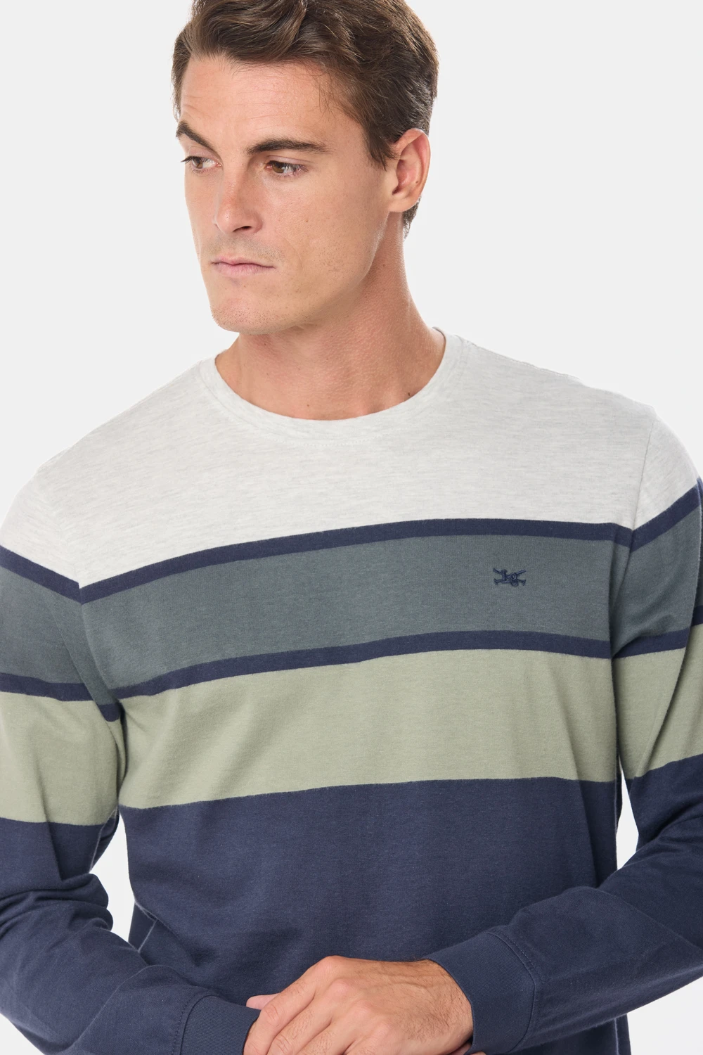 REMERA RAYADA Verde