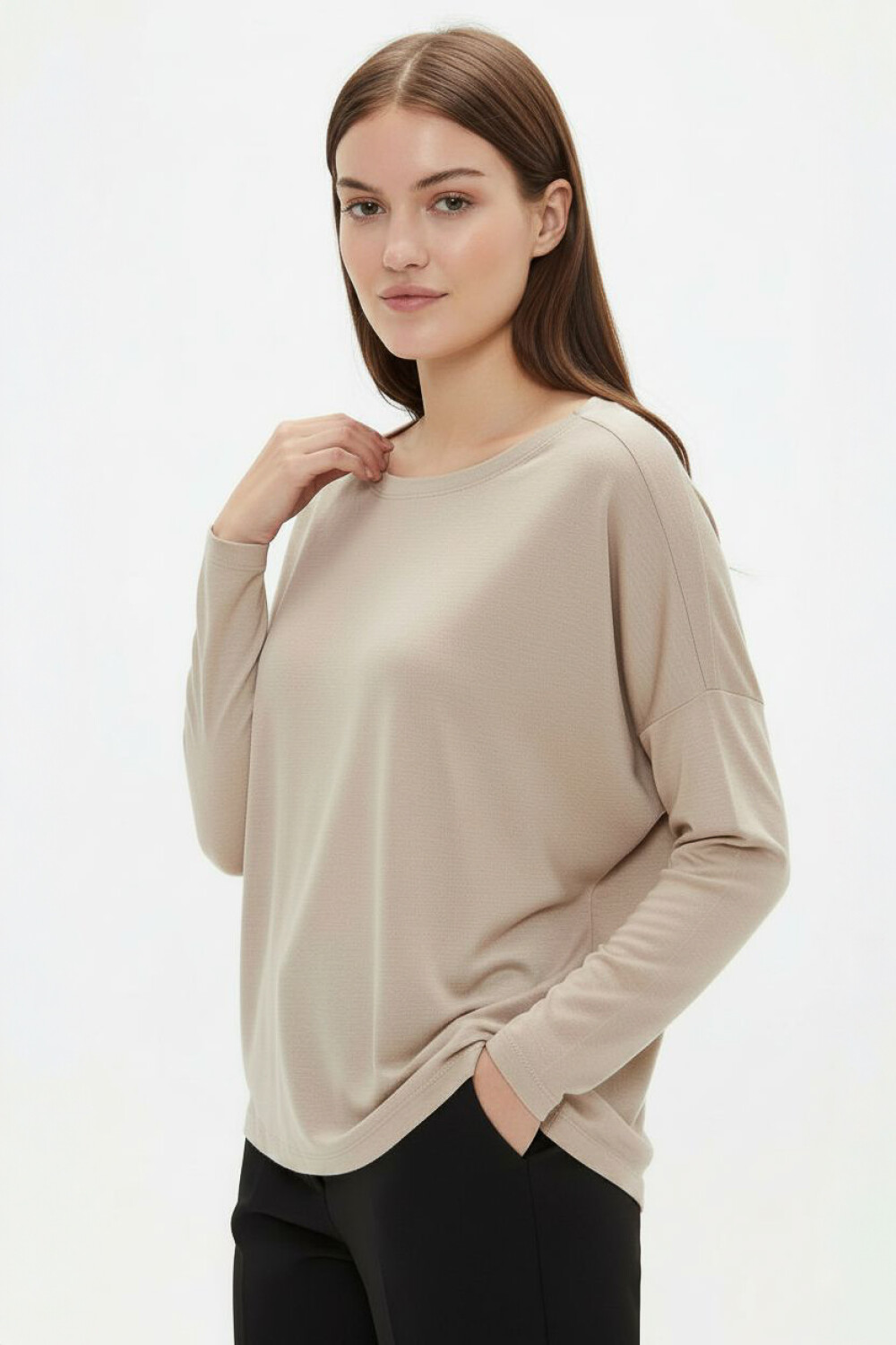 Remera Rarity Taupe Claro