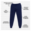Pantalón Jogging Para Hombre Deportivo Basic Azul