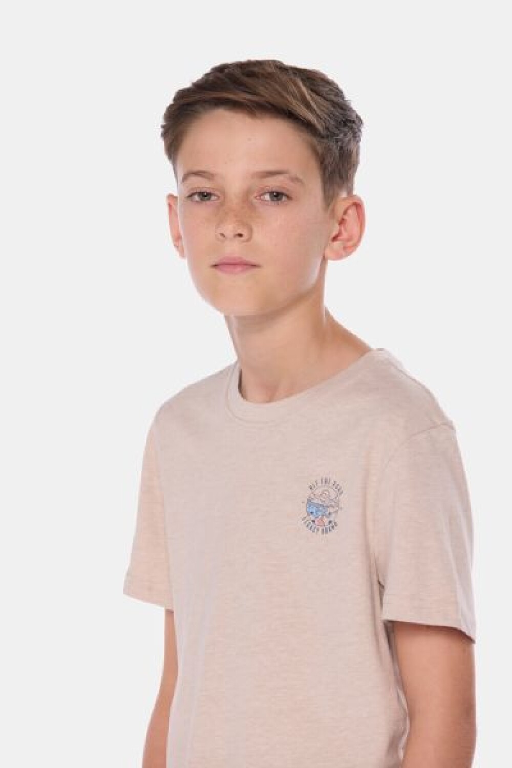 REMERA ESTAMPADA Beige