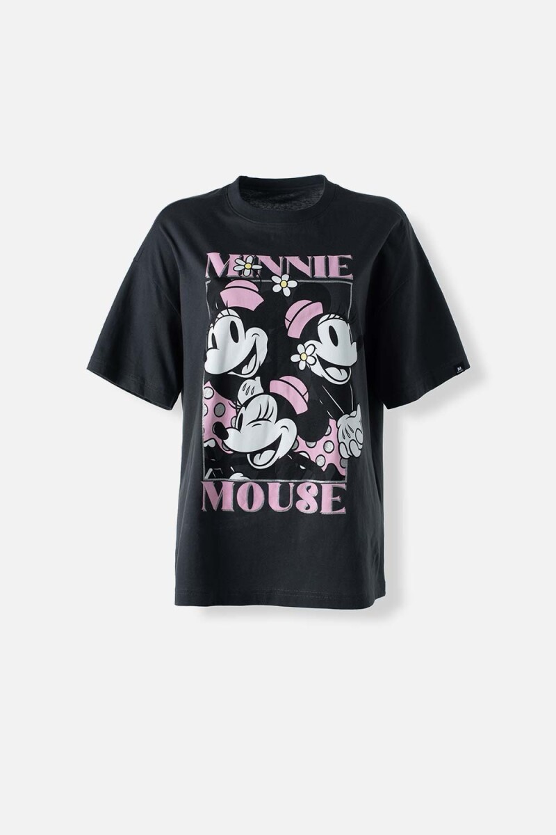 Camiseta mujer Minnie - Negro 