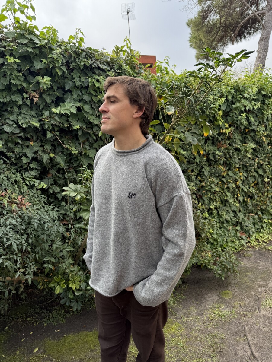 Wool Sweater Men - Gris 