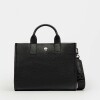 Cartera de Mano Capri En Cuero Graneado Negro