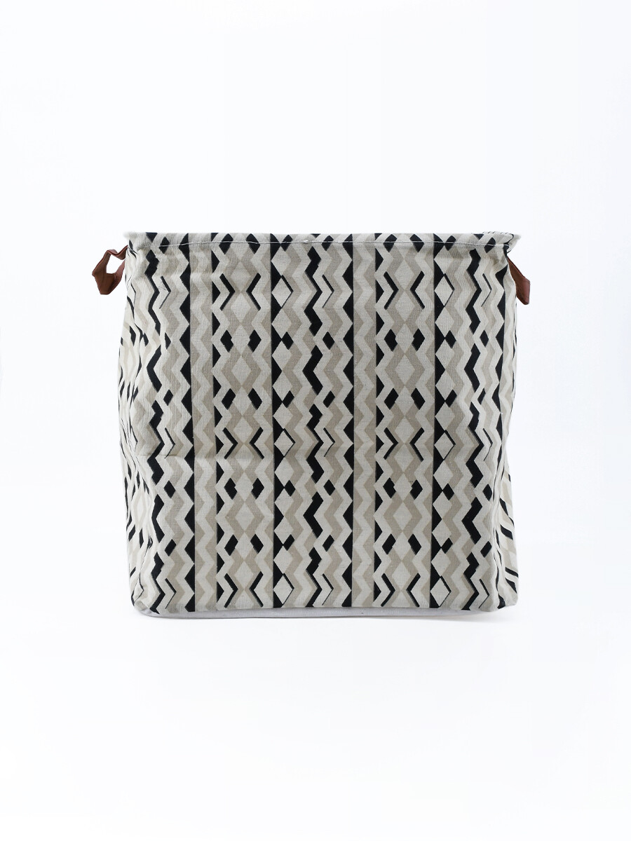 CESTO HOJAS CUADRADO - ESTAMPADO 1 