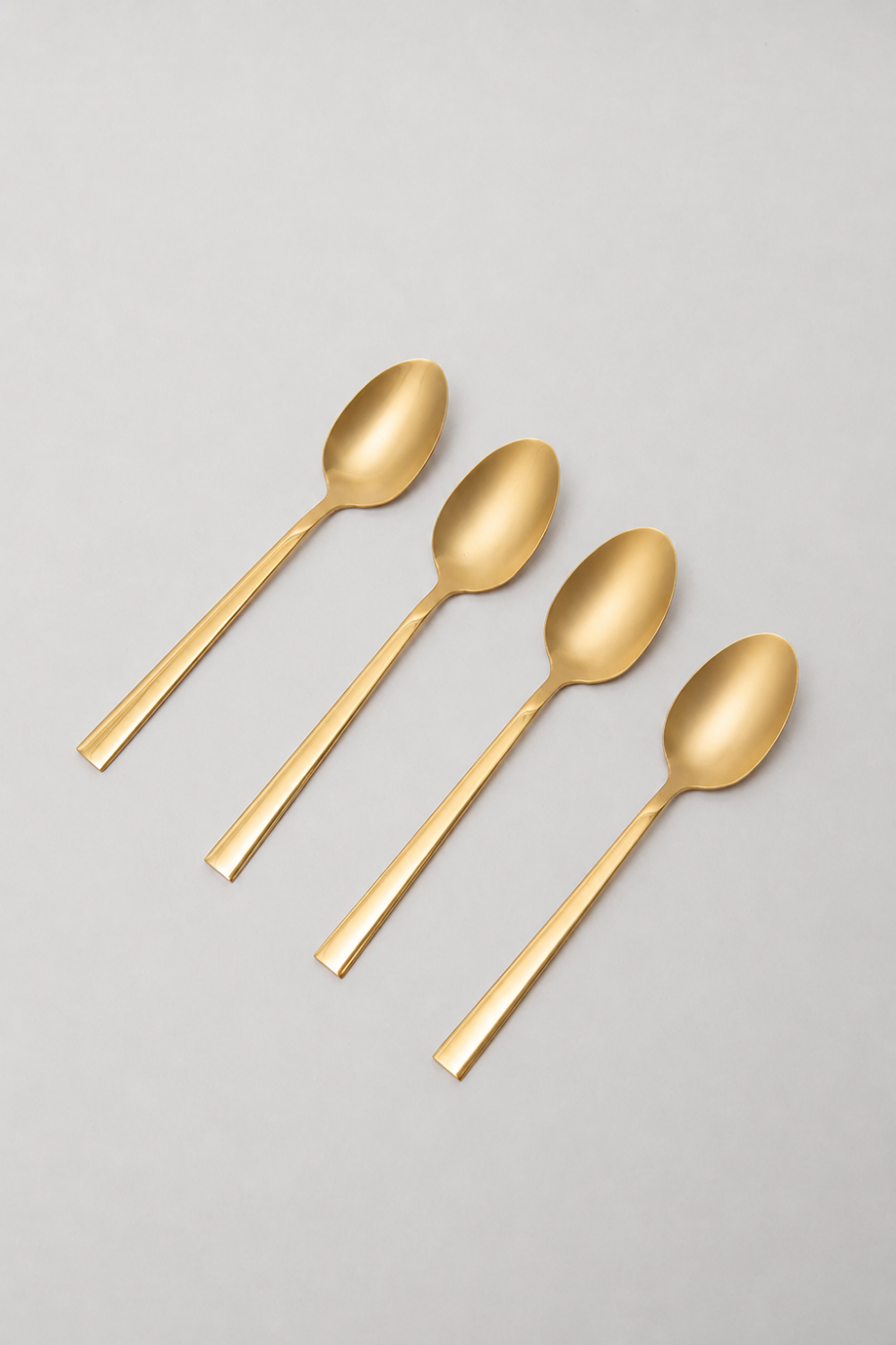 Cuchara Asher Set 4 Un. Dorado Brillante Color Unico